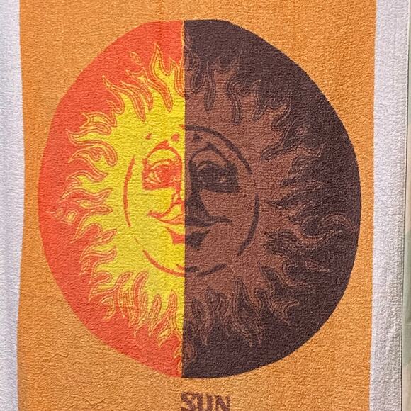 Vtg Amway Beach Towel 64 x 34.5 Sun Pacer Suntan Cream USA Cotton Blend - Picture 4 of 8